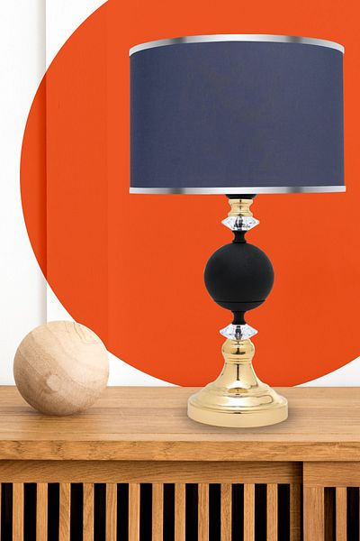 MINIMAL ETICARET VE BILGI TEKNOLOJILERI Omega Black - Gold Contrast Lampshade