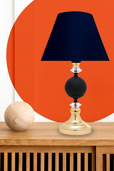 MINIMAL ETICARET VE BILGI TEKNOLOJILERI Omega Black - Gold Contrast Lampshade
