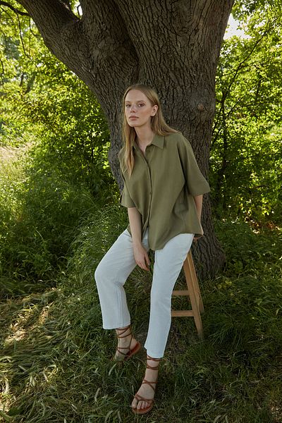 Trendyol Collection Pants - Beige - Wide leg