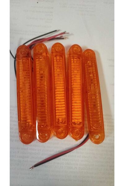 Akyol 6 Ledlı Galaksy Uyumlu Parmak Lamba Turuncu 5 Adet Led Posizyon Lambası