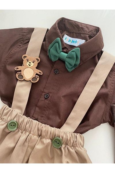tubibebe Shirt Excluded.bear Concept Salopet Suit (SALOPET BOW TIE AND SOCKS - SHIRT EXCLUDED.)