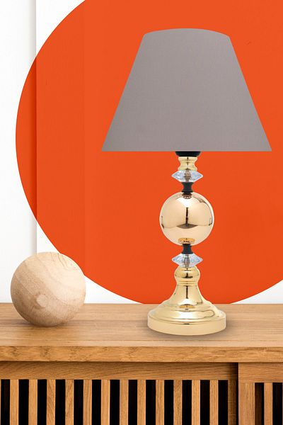 MINIMAL ETICARET VE BILGI TEKNOLOJILERI Omega Gold Chrome Lampshade