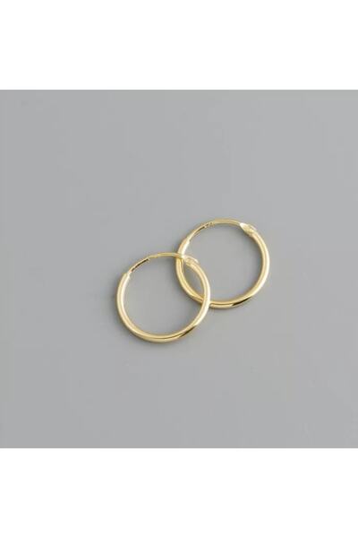 Bylin 925 Ayar Gümüş Halka Küpe - 1 Çift