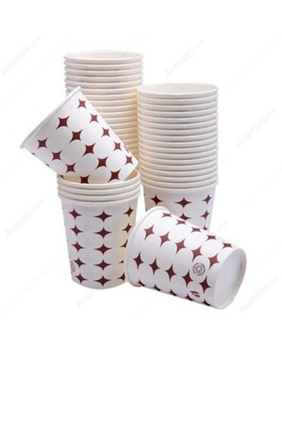 PROBLACK Cardboard Cup 50 Pieces Disposable Paper Cup 1St Quality Pet Cup