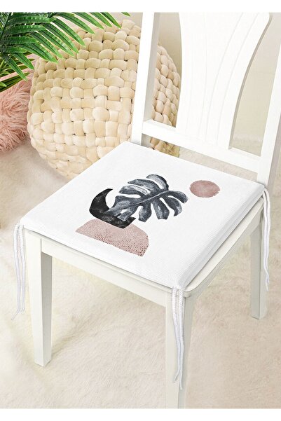 Nish & Royal Tropical Leaf Pattern Digital Printed Zippered Chair Cushion on ...