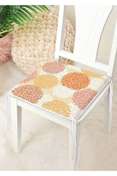 Nish & Royal Soyut Çiçek Yaprakları Figürlü Dijital Baskılı Modern Fermuarlı ...