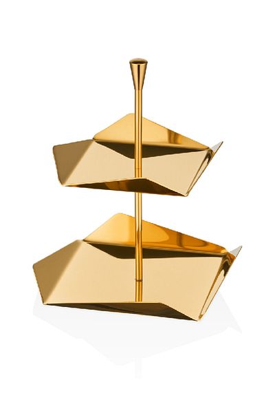 Narin Square Treat Stand - Gold Titanium