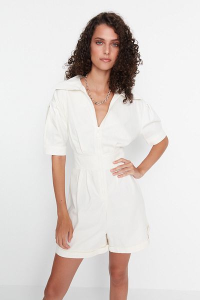 White long playsuit discount