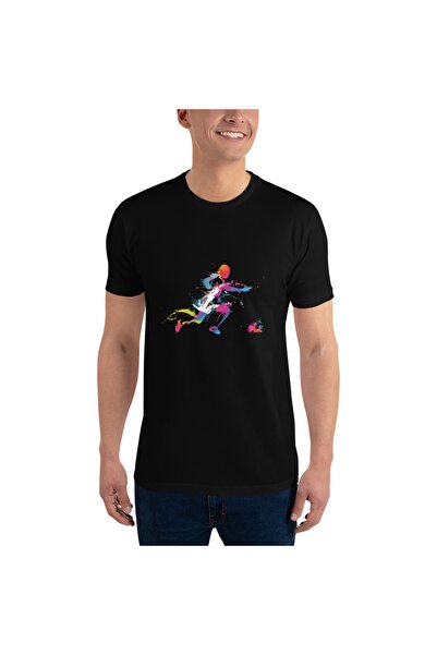 LADİJİTAL BASKI ÇÖZÜMLERİ Šareni fudbal sa vizuelnim efektima T-shirt