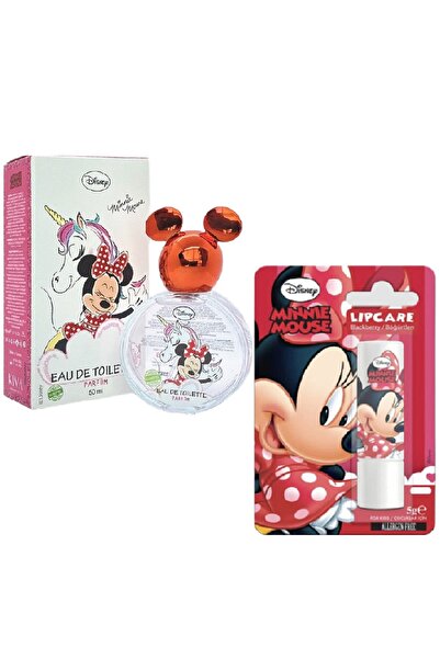 Disney Minnie Mouse Lisanslı 50 Ml Kız Çocuk Parfüm&lipcare Seti