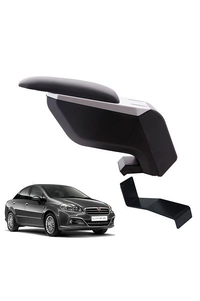 3 Tıkla Fiat Linea 2014 Armrest with Non-Pierced Steel Legs Grey-black