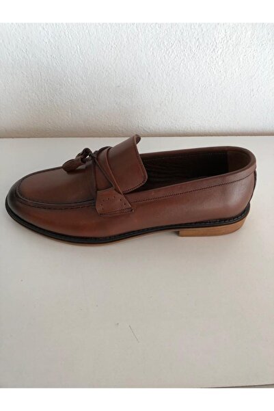 Tutku Erkek Kahverengi Hakiki Deri Ayakkabı