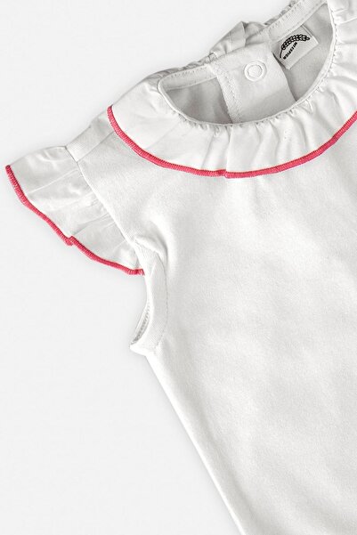 Miespiga Ruffle Collar Baby Short Sleeve Bodysuit Set of 2