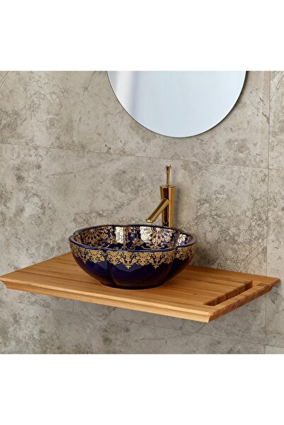 LENA Eva Banyo E-6010 Tezgah Üstü Porselen Lavabo