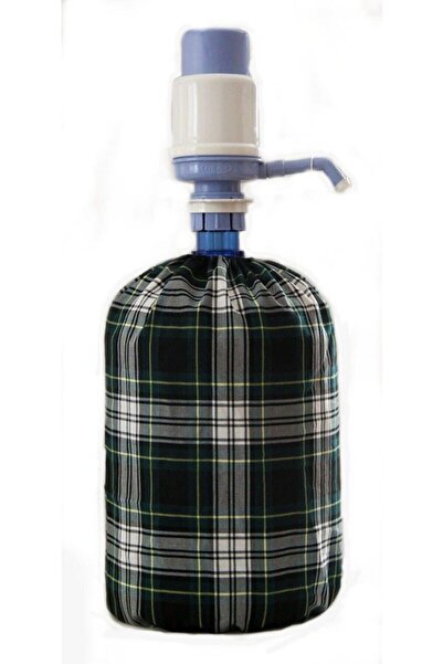 Çizgikare غطاء كار بوي أخضر منقوش أخضر