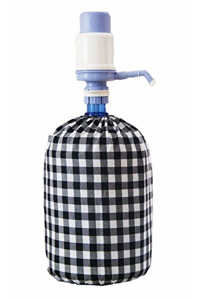 Çizgikare Black Checkered Bottle Case