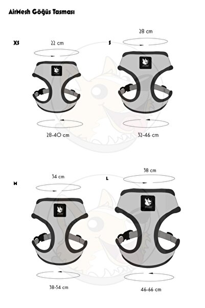 IsPet Donut Airmesh Köpek Göğüs Tasması Ispet Spacedogs