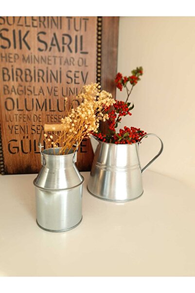 Panoramas Home Galvaniz Vazo Ikili Set Çok Amaçlı