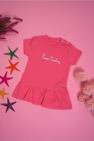 Pierre Cardin Short Sleeve Snap Baby Girl Dress302546