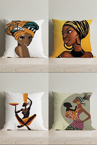 LadiesHome Husă de pernă decorativă, imprimată digitală, cu două fețe, cu des...