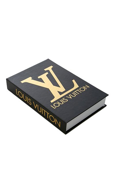 irayhomedecor Lv Black Gold Decorative Book Box