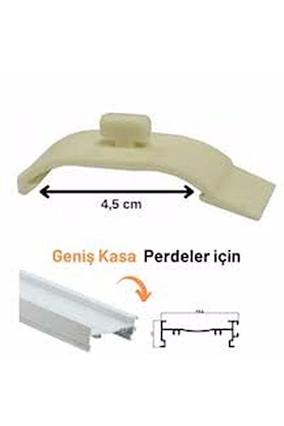 Genel Markalar Stor Perde, Zebra Perde Korniş Montaj Aparatı 4,5 Cm 25 Adet