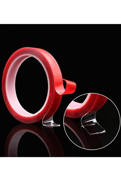 Genel Markalar Çift Taraflı Şeffaf Bant Silikonlu Su Geçirmez 5 Metre X 20 Mm