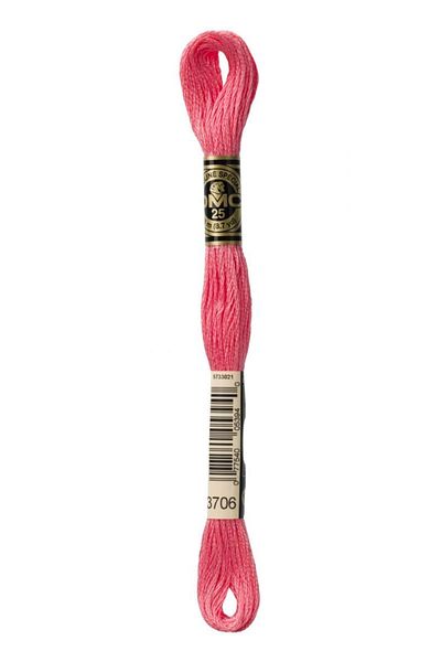 Dmc Muline Thread Color: 3706 2 Pieces