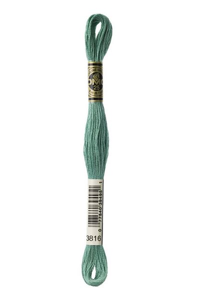 Dmc Turquoise Color Muline Yarn Color: 3816 2 Pieces