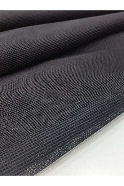 LİLYHOBBYLAND Etual Ripstop Square Wire Crushed Tulle Black Color Size 290x100 Cm