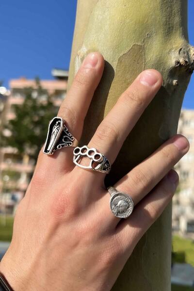 The Collection Gümüş Kaplama Madalyon Model Muşta Model Ve Tabut Ayarlanabili...