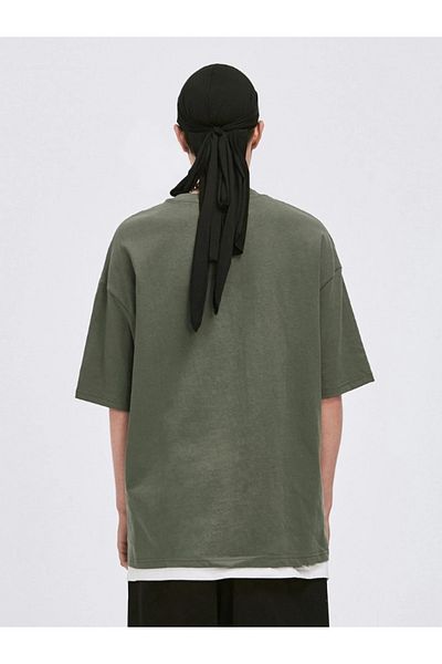 C&C OKULCUNUZ Unisex Oversize Unprinted Oldschool T-shirt