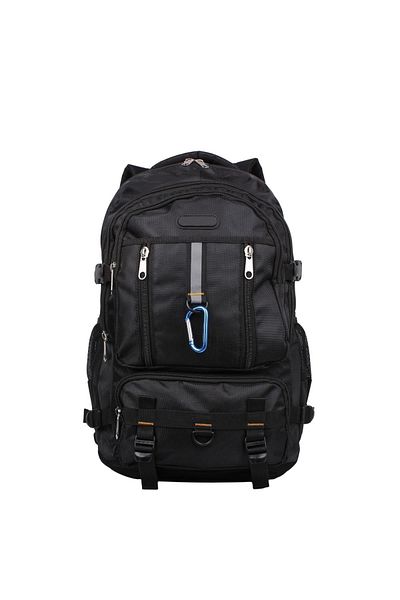 Bagacar Izdag Μαύρο Μαύρο Σακίδιο Ταξιδίου 60 Lt 17" με θήκη για φορητό υπολογιστή