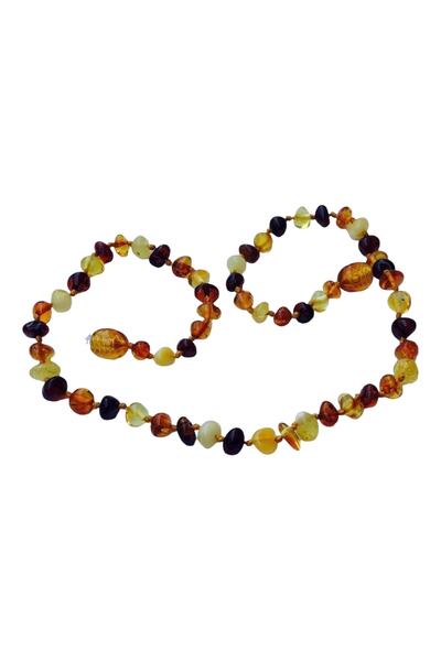Genuine Round Genuine Amber Baby Kids Necklace