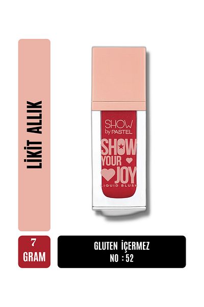 Pastel Show By Show Your Joy 24 Hour Moisturizing Formula Gluten-Free Liquid Blush Blush 7 grams No : 52