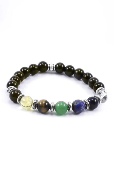 Lalibo 7 Pieces Chakra Natural Stone Bracelet