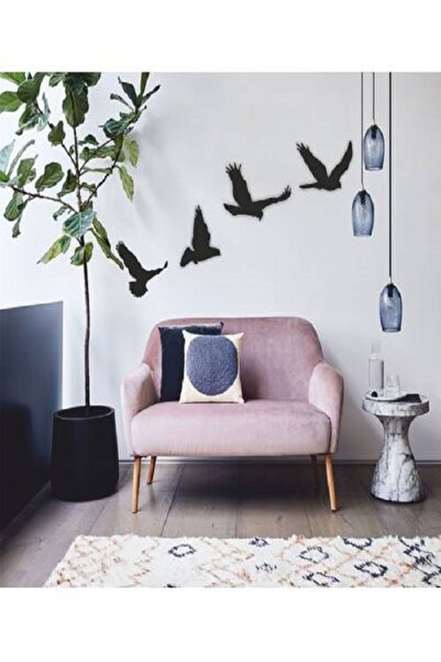 10kdekor Kuş Duvar Dekoru-süsü, Lazer Kesim, Ahşap Dekarasyon Ürünü