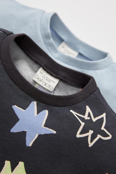 DeFacto Baby Boy Printed 2-Piece Short Sleeve T-Shirt