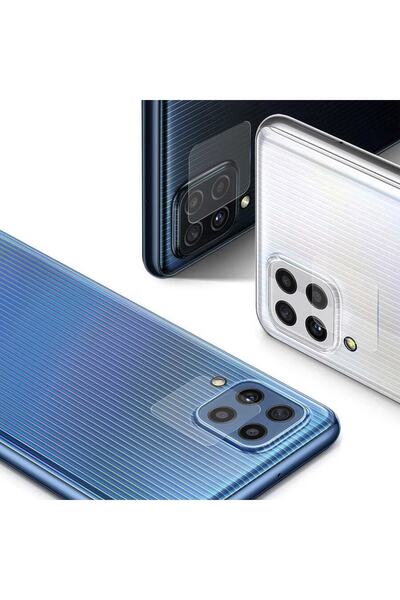 Canpay Samsung Galaxy M32 Compatible Camera Lens Protector Flexible HD Quality 0.2mm Nano Glass