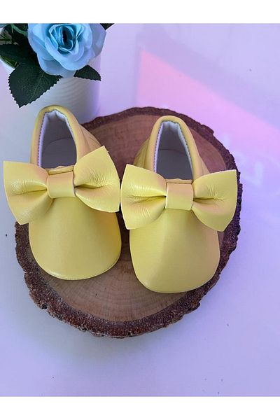 BAHNUR Yellow Baby Shoes Moccasin Booties