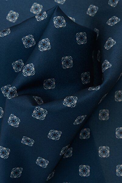 ALTINYILDIZ CLASSICS Erkek Lacivert Desenli Lacivert Klasik Mendil