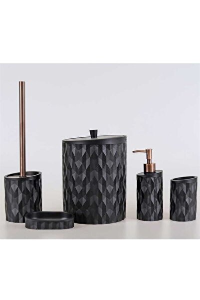 Selim Σετ μπάνιου Prizma Black 5 τεμαχίων