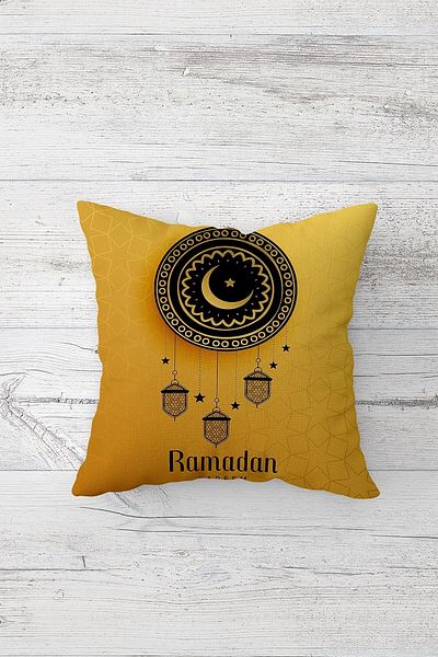 on the clouds Ramadan Kareem Față de pernă cu fermoar ascuns imprimat pe o parte