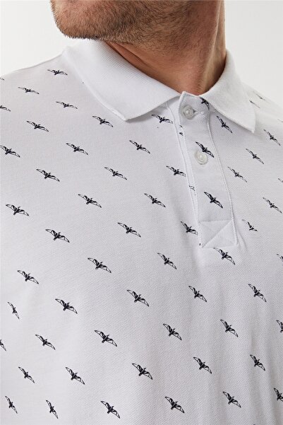 Lee Cooper Ανδρικό μπλουζάκι με γιακά πόλο Bobby Λευκό