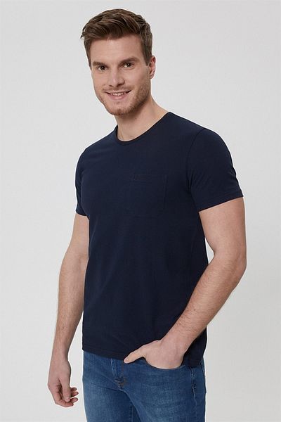 Lee Cooper Мъжка тениска Twingo с кръгло деколте от пике, бяла