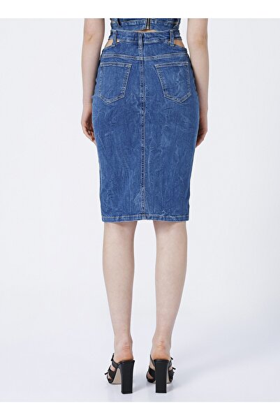 Rocky girl Pencere Detay Denim Kalem Etek