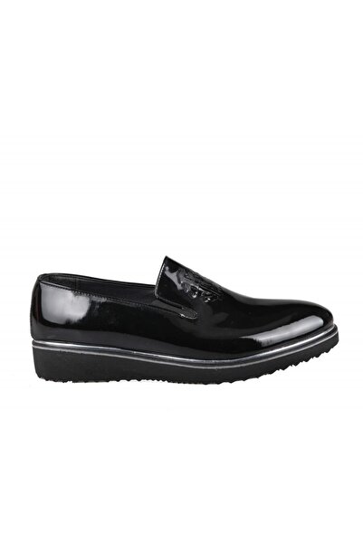 Asil Ezel - Tamboga Tamboga 617 Siyah Rugan Erkek Kundura