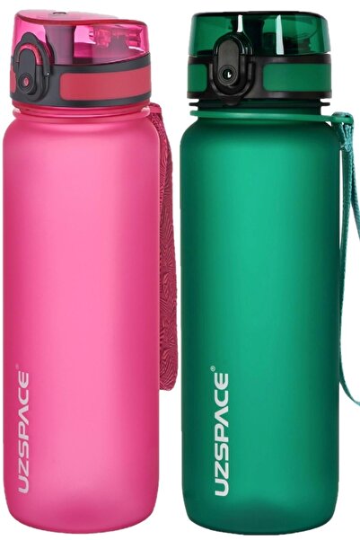Uzspace Set of 2 800ml -new Size-length 25 cm-tritan Water Bottle Bpa No Odor...