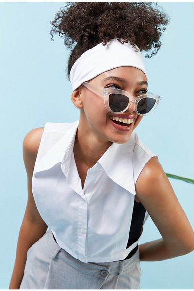 mixavm Combed Cotton Sports Bandana&bone White
