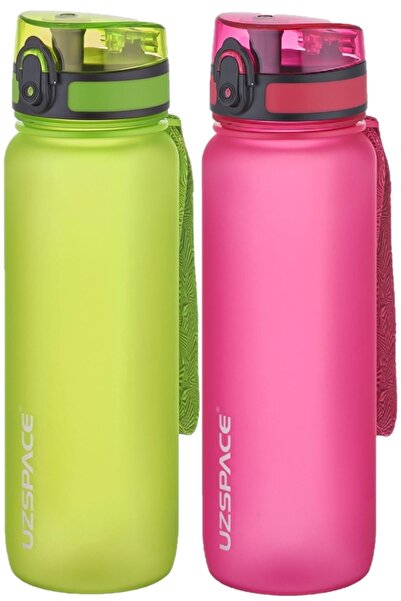 Uzspace Set of 2 800ml -new Size-length 25 cm-tritan Water Bottle Bpa No Odor...